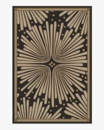 Gatsby Black & Gold Rug by Jonathan Adler - 185x275 - Machine Washable Area Rug - Kid & Pet Friendly - Indoor Rugs - Ruggable