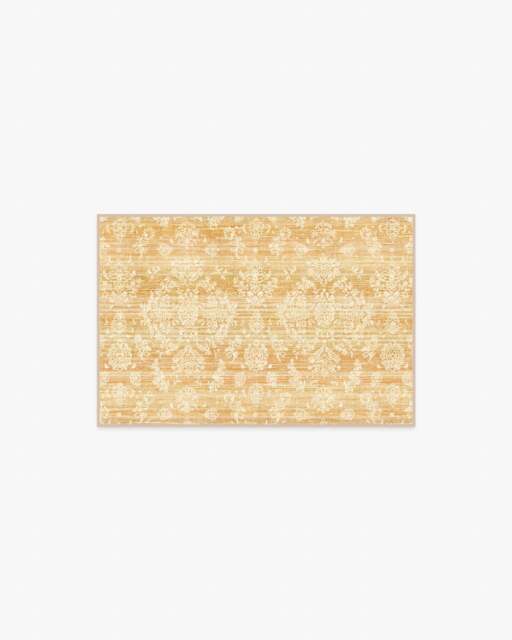 Dara Ochre Flatwoven Rug Yellow - 60x90 - Machine Washable Area Rug - Kid & Pet Friendly - Indoor Rugs - Ruggable - image 1