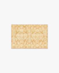 Dara Ochre Flatwoven Rug Yellow - 60x90 - Machine Washable Area Rug - Kid & Pet Friendly - Indoor Rugs - Ruggable - thumbnail 1