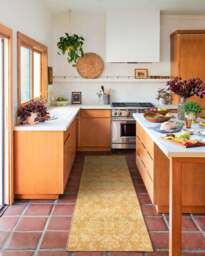 Dara Ochre Flatwoven Rug Yellow - 60x90 - Machine Washable Area Rug - Kid & Pet Friendly - Indoor Rugs - Ruggable - thumbnail 2