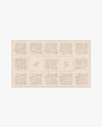 Iona Cream & Vintage Blush Rug Pink - 60x90 - Machine Washable Area Rug - Kid & Pet Friendly - Indoor Rugs - Ruggable - thumbnail 2