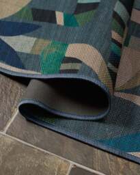 Laguna Blue Outdoor Rug - 245x305 - Machine Washable Area Rug - Kid & Pet Friendly - Indoor Rugs - Ruggable - thumbnail 4
