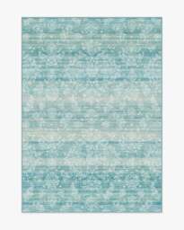 Dara Soft Teal Rug - 150x215 - Machine Washable Area Rug - Kid & Pet Friendly - Indoor Rugs - Ruggable - thumbnail 1