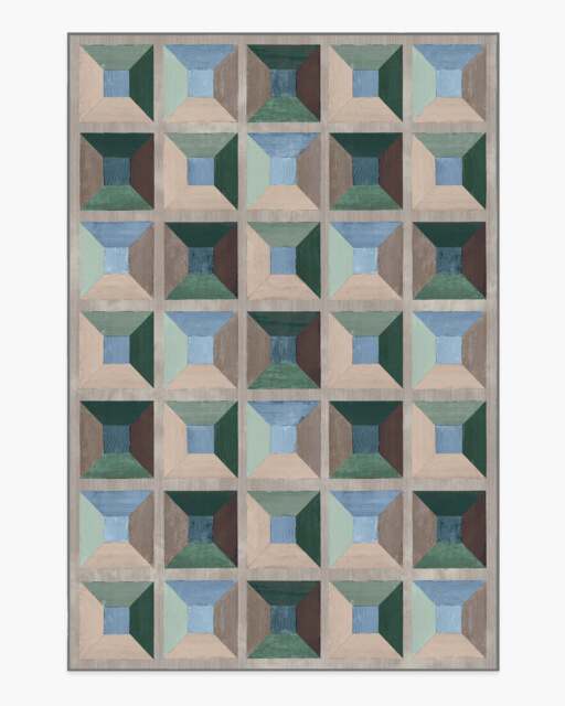 Hedra Soft Teal Rug - 200x290 - Machine Washable Area Rug - Kid & Pet Friendly - Indoor Rugs - Ruggable - image 1