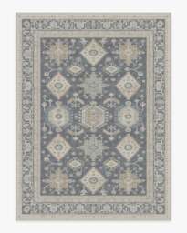 Cambria Abalone Flatwoven Rug Grey - 275x365 - Machine Washable Area Rug - Kid & Pet Friendly - Indoor Rugs - Ruggable - thumbnail 1