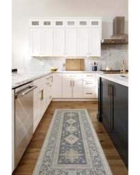 Cambria Abalone Flatwoven Rug Grey - 275x365 - Machine Washable Area Rug - Kid & Pet Friendly - Indoor Rugs - Ruggable - thumbnail 2