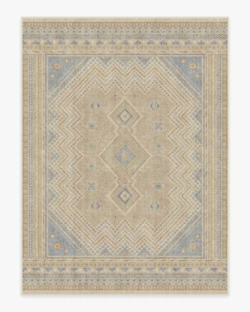 Toy Story Terrene Vintage Blue Flatwoven Rug - 275x365 - Machine Washable Area Rug - Kid & Pet Friendly - Indoor Rugs - Ruggable - image 1