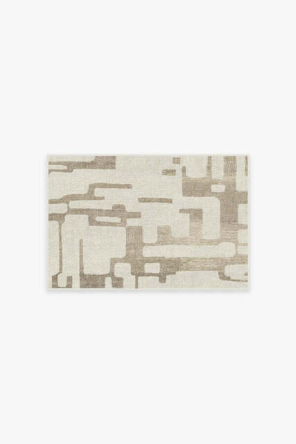 Holme Ivory & Natural Flatwoven Rug - 60x90 - Machine Washable Area Rug - Kid & Pet Friendly - Indoor Rugs - Ruggable - image 1
