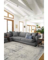 Kamran Blue Quartz Rug - 150x215 - Machine Washable Area Rug - Kid & Pet Friendly - Indoor Rugs - Ruggable - thumbnail 3