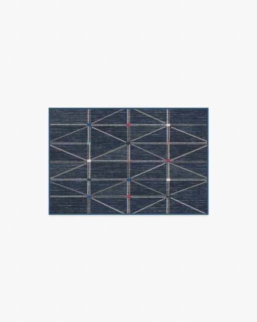 Ulysses Navy Rug - 60x90 - Machine Washable Area Rug - Kid & Pet Friendly - Indoor Rugs - Ruggable - image 1