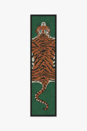Tiger Emerald Rug by Jonathan Adler Green - 305x425 - Machine Washable Area Rug - Kid & Pet Friendly - Indoor Rugs - Ruggable - thumbnail 2