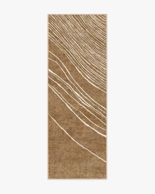 Dune Warm Brown Rug by The Local Project - 75x215 - Machine Washable Area Rug - Kid & Pet Friendly - Indoor Rugs - Ruggable - image 1