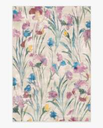 Abeline Multicolour Flatwoven Rug Purple - 185x275 - Machine Washable Area Rug - Kid & Pet Friendly - Indoor Rugs - Ruggable