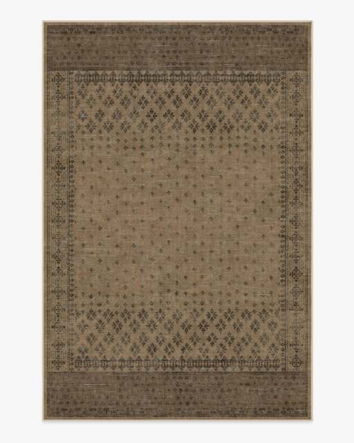 Fernanda Black & Tan Rug - 200x290 - Machine Washable Area Rug - Kid & Pet Friendly - Indoor Rugs - Ruggable - image 1