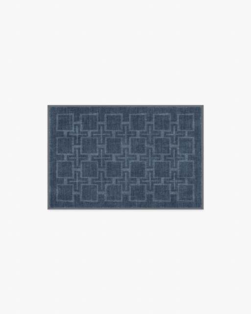 Fletcher Blue Flatwoven Rug - 60x90 - Machine Washable Area Rug - Kid & Pet Friendly - Indoor Rugs - Ruggable - image 1