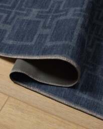 Fletcher Blue Flatwoven Rug - 60x90 - Machine Washable Area Rug - Kid & Pet Friendly - Indoor Rugs - Ruggable - thumbnail 2