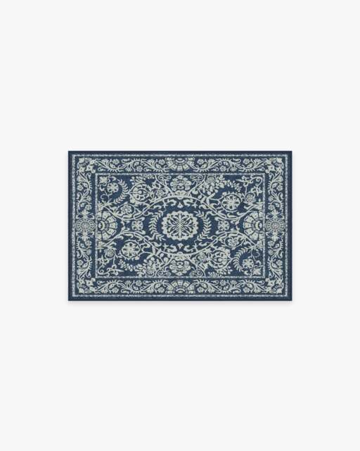 Delphina Navy Blue Rug - 60x90 - Machine Washable Area Rug - Kid & Pet Friendly - Indoor Rugs - Ruggable - image 1