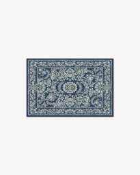Delphina Navy Blue Rug - 60x90 - Machine Washable Area Rug - Kid & Pet Friendly - Indoor Rugs - Ruggable - thumbnail 1