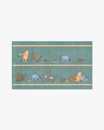 Time With Friends Teal Rug - 90x150 - Machine Washable Area Rug - Kid & Pet Friendly - Indoor Rugs - Ruggable
