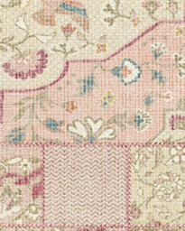 Playful Patchwork Pink Rug - 90x150 - Machine Washable Area Rug - Kid & Pet Friendly - Indoor Rugs - Ruggable - thumbnail 2