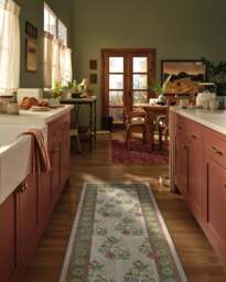 Pennywood Stone & Ochre Rug Green - 245x305 - Machine Washable Area Rug - Kid & Pet Friendly - Indoor Rugs - Ruggable - thumbnail 2