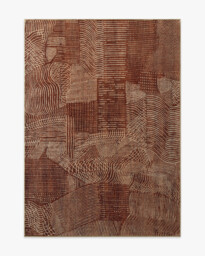 Ferra Copper Rug Brown - 150x215 - Machine Washable Area Rug - Kid & Pet Friendly - Indoor Rugs - Ruggable