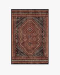 Kaden Amber Red Flatwoven Rug - 120x185 - Machine Washable Area Rug - Kid & Pet Friendly - Indoor Rugs - Ruggable - thumbnail 1