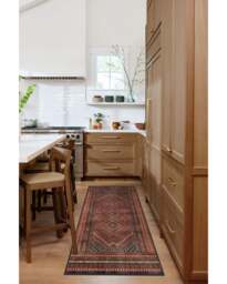 Kaden Amber Red Flatwoven Rug - 120x185 - Machine Washable Area Rug - Kid & Pet Friendly - Indoor Rugs - Ruggable - thumbnail 2
