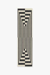Op Art Charcoal Rug by Jonathan Adler - 60x90 - Machine Washable Area Rug - Kid & Pet Friendly - Indoor Rugs - Ruggable - thumbnail 2