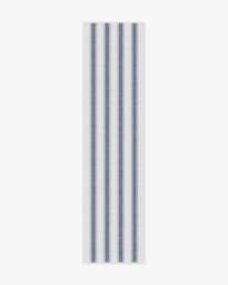 Cosette Stripe Ivory & Indigo Rug - 60x90 - Machine Washable Area Rug - Kid & Pet Friendly - Indoor Rugs - Ruggable - thumbnail 2