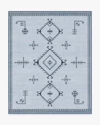 Damali Blue Overdye Rug - 245x305 - Machine Washable Area Rug - Kid & Pet Friendly - Indoor Rugs - Ruggable - thumbnail 1