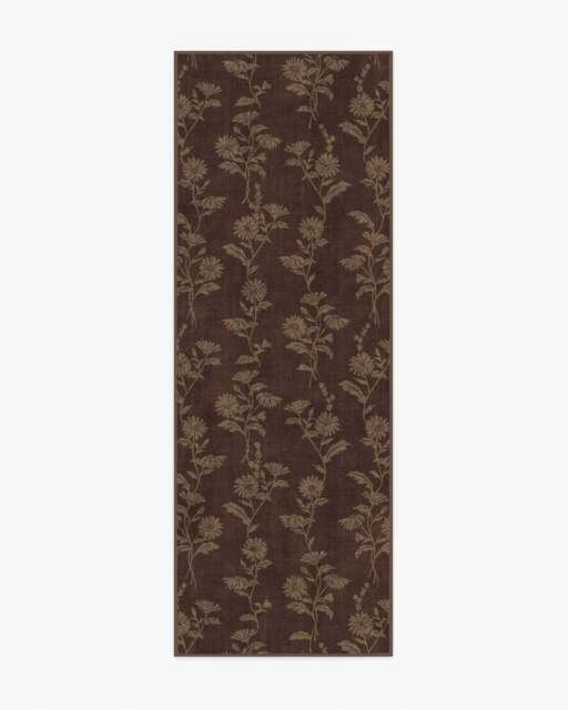 Mabel Brown Rug - 75x215 - Machine Washable Area Rug - Kid & Pet Friendly - Indoor Rugs - Ruggable - image 1