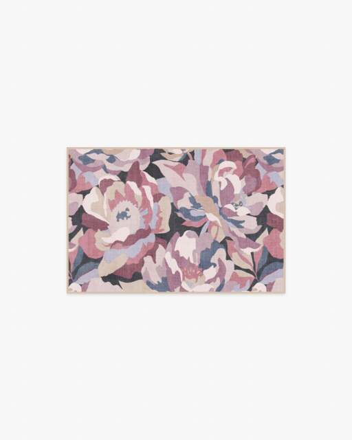 Fiona Multicolour Flatwoven Rug Purple - 60x90 - Machine Washable Area Rug - Kid & Pet Friendly - Indoor Rugs - Ruggable - image 1