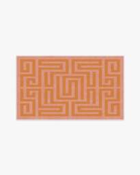 Maze Pink & Orange Rug - 60x90 - Machine Washable Area Rug - Kid & Pet Friendly - Indoor Rugs - Ruggable - thumbnail 2