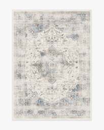 Sarrah Blue Quartz Rug - 150x215 - Machine Washable Area Rug - Kid & Pet Friendly - Indoor Rugs - Ruggable - thumbnail 1
