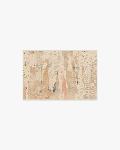 Gaia Ivory Multicolour Rug - 60x90 - Machine Washable Area Rug - Kid & Pet Friendly - Indoor Rugs - Ruggable - image 1