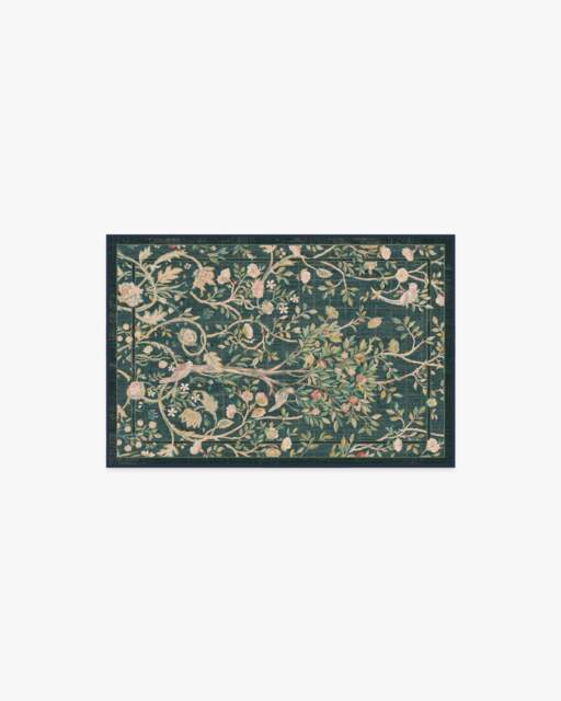 Melsetter Teal Green Flatwoven Rug by Morris & Co. - 60x90 - Machine Washable Area Rug - Kid & Pet Friendly - Indoor Rugs - Ruggable - image 1