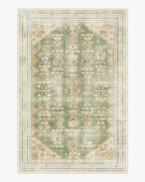 Pradera Olive & Sand Flatwoven Rug - 200x290 - Machine Washable Area Rug - Kid & Pet Friendly - Indoor Rugs - Ruggable