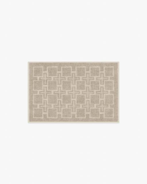 Fletcher Neutral Flatwoven Rug - 60x90 - Machine Washable Area Rug - Kid & Pet Friendly - Indoor Rugs - Ruggable - image 1