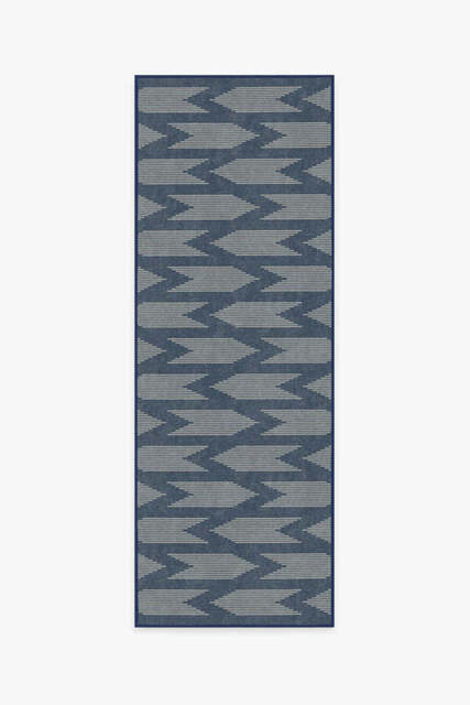 Savannah Navy Blue Outdoor Rug - 75x215 - Machine Washable Area Rug - Kid & Pet Friendly - Outdoor Rugs - Ruggable - image 1