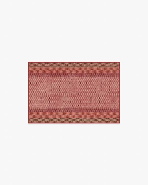 Mesa Check Red Flatwoven Rug - 60x90 - Machine Washable Area Rug - Kid & Pet Friendly - Indoor Rugs - Ruggable - image 1
