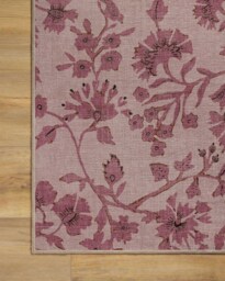 Brenna Natural & Blush Flatwoven Rug - 90x150 - Machine Washable Area Rug - Kid & Pet Friendly - Indoor Rugs - Ruggable - thumbnail 4