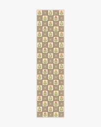Cottage Trellis Taupe Rug Beige - 75x305 - Machine Washable Area Rug - Kid & Pet Friendly - Indoor Rugs - Ruggable - thumbnail 1
