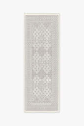Loseta Grey Outdoor Rug - 75x215 - Machine Washable Area Rug - Kid & Pet Friendly - Indoor Rugs - Ruggable
