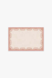 Fringe Pink & Ivory Flatwoven Rug by Gray Malin - 60x90 - Machine Washable Area Rug - Kid & Pet Friendly - Indoor Rugs - Ruggable - thumbnail 1