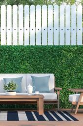 Sailmaker Stripe Blue Outdoor Rug - 245x305 - Machine Washable Area Rug - Kid & Pet Friendly - Outdoor Rugs - Ruggable - thumbnail 2