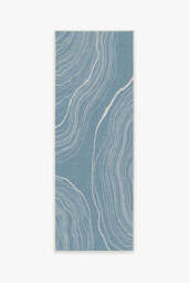 Kalder Slate Blue Outdoor Rug - 75x215 - Machine Washable Area Rug - Kid & Pet Friendly - Outdoor Rugs - Ruggable - thumbnail 1
