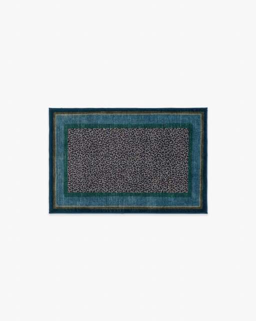Panthera Blue & Green Rug by ScalamandrÃ© - 60x90 - Machine Washable Area Rug - Kid & Pet Friendly - Indoor Rugs - Ruggable