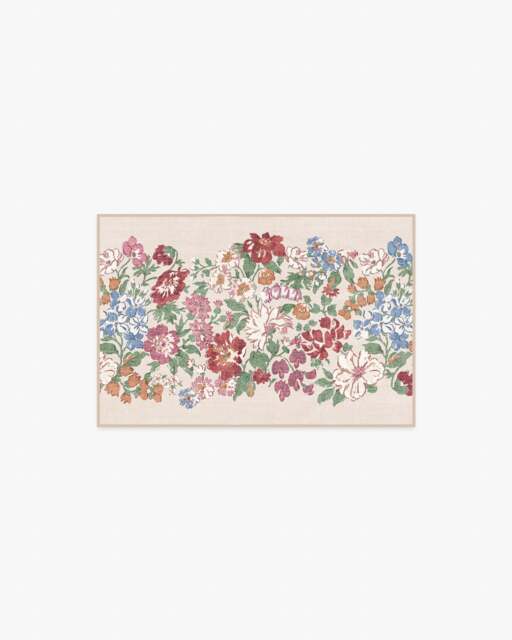 Honeydew Red & Pink Rug by Liberty - 60x90 - Machine Washable Area Rug - Kid & Pet Friendly - Indoor Rugs - Ruggable - image 1
