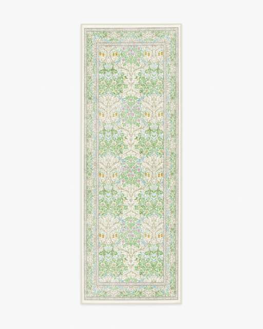 Blackthorn Citrus Rug by Morris & Co. Green - 75x215 - Machine Washable Area Rug - Kid & Pet Friendly - Indoor Rugs - Ruggable - image 1